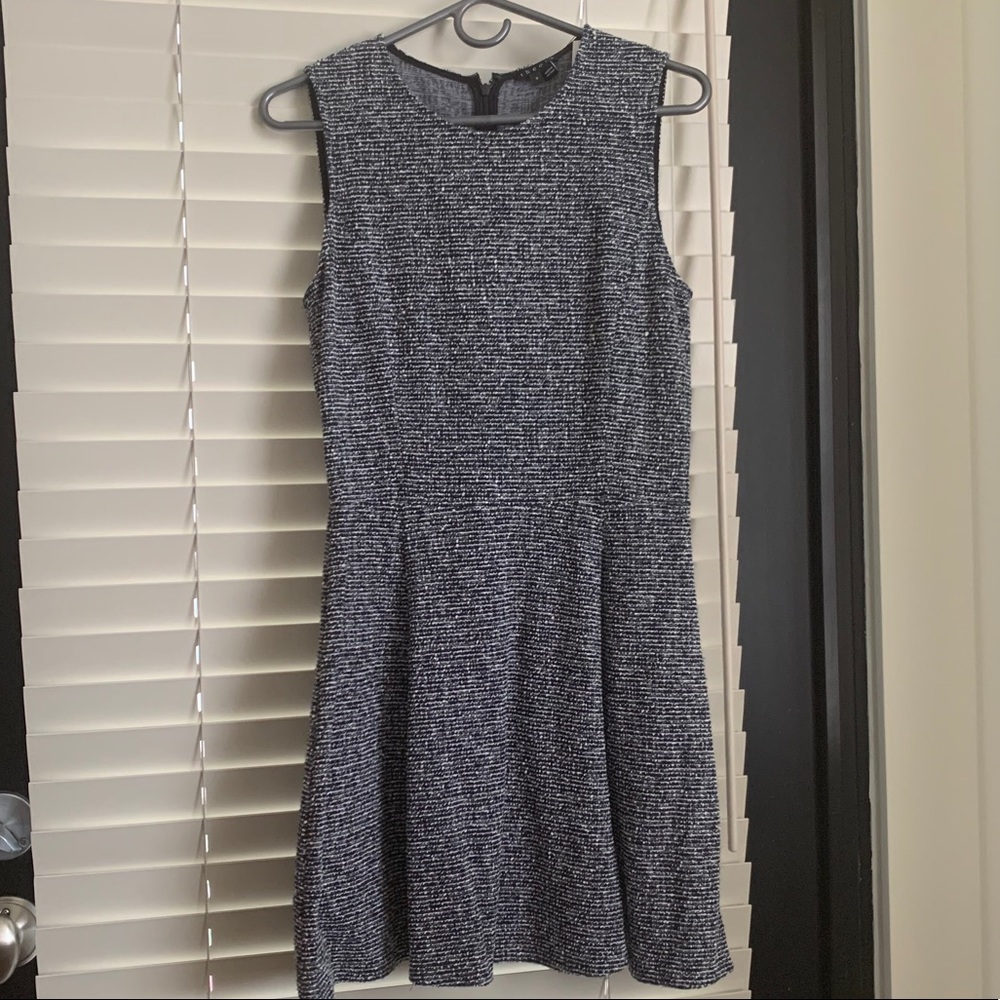 Theory dress. Tillora K boucle knit in navy